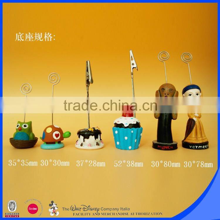 Variety animal place card holder metal Id card holder