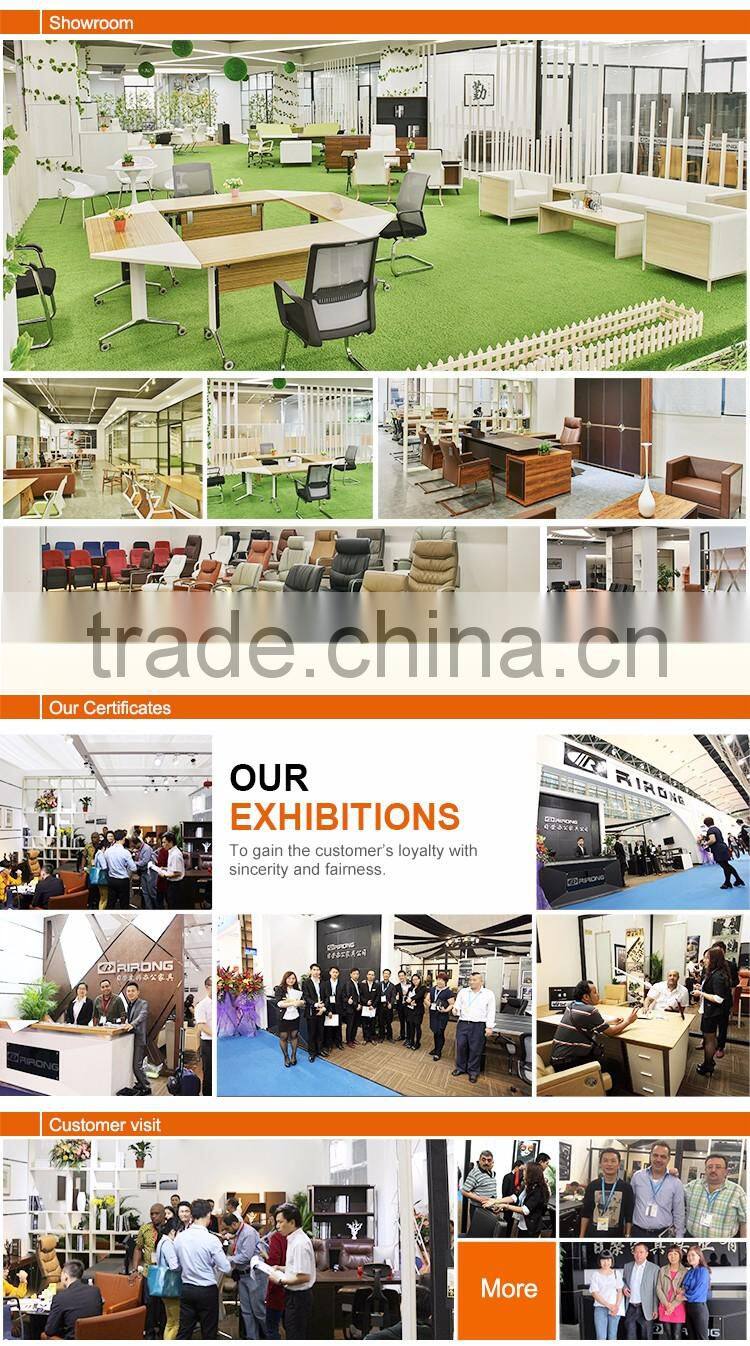 Modern brushing 304 SS frame yellow wooden executive office computer table cpmputer laptop desk