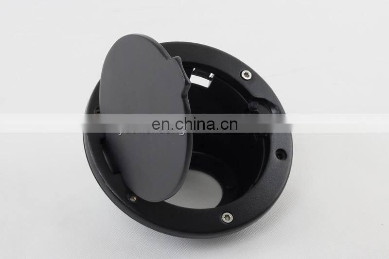 New style Black Tank cover for Jeep wrangler JK tanks cap gas cover with logo for Jeep Wrangler 2007-2017