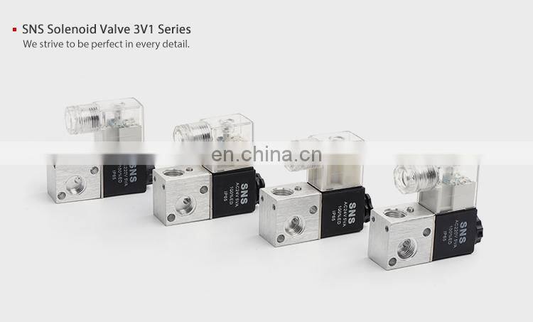 SNS 3V1 Series DC24V normal closed hydraulic pneumatic 2 position 3 way control solenoid valve