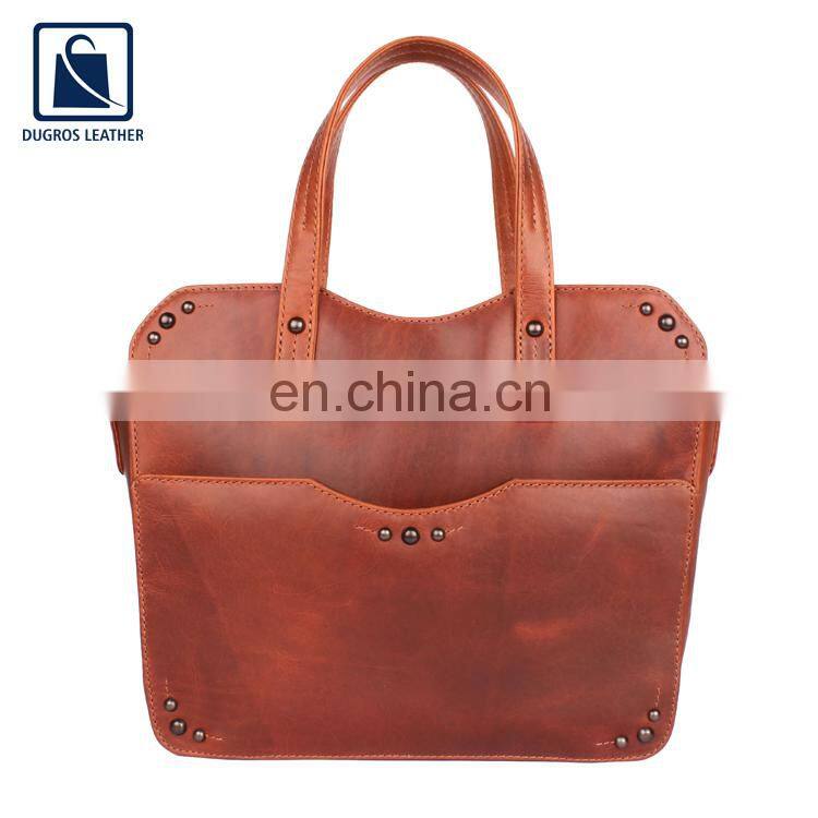 Best Quality Cotton Sheeting Lining Wholesale Fashion Style Unique Design Women Genuine Leather Satchel Bag Exporter