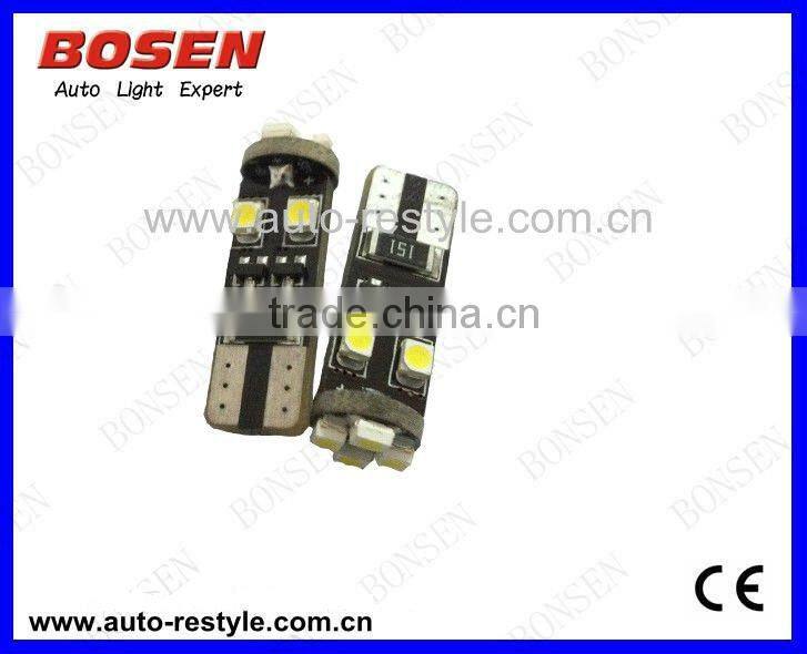 Canbus Auto LED Bulb, T10-8SMD IC Drive, No Errors/Warnings in Car