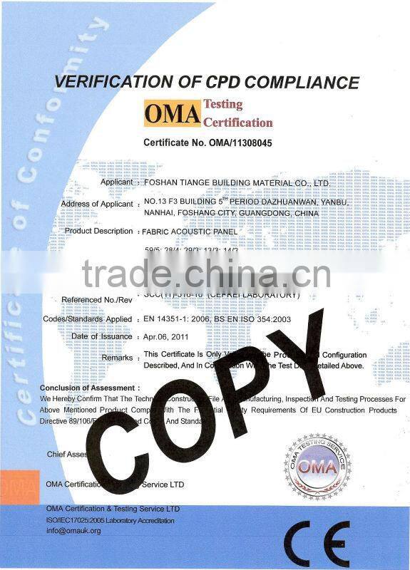 soundproof felt for wall decoration