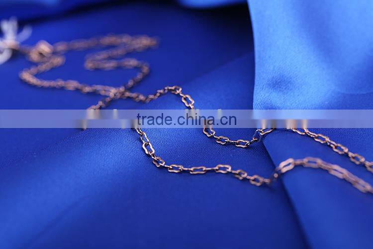 Coffee Gold Plated decorative Long Chain link chain jewelry chain necklace