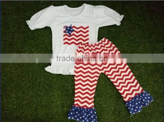 USA children clothing wholesale Independence Day patriotic suit children infant & toddlers clothing