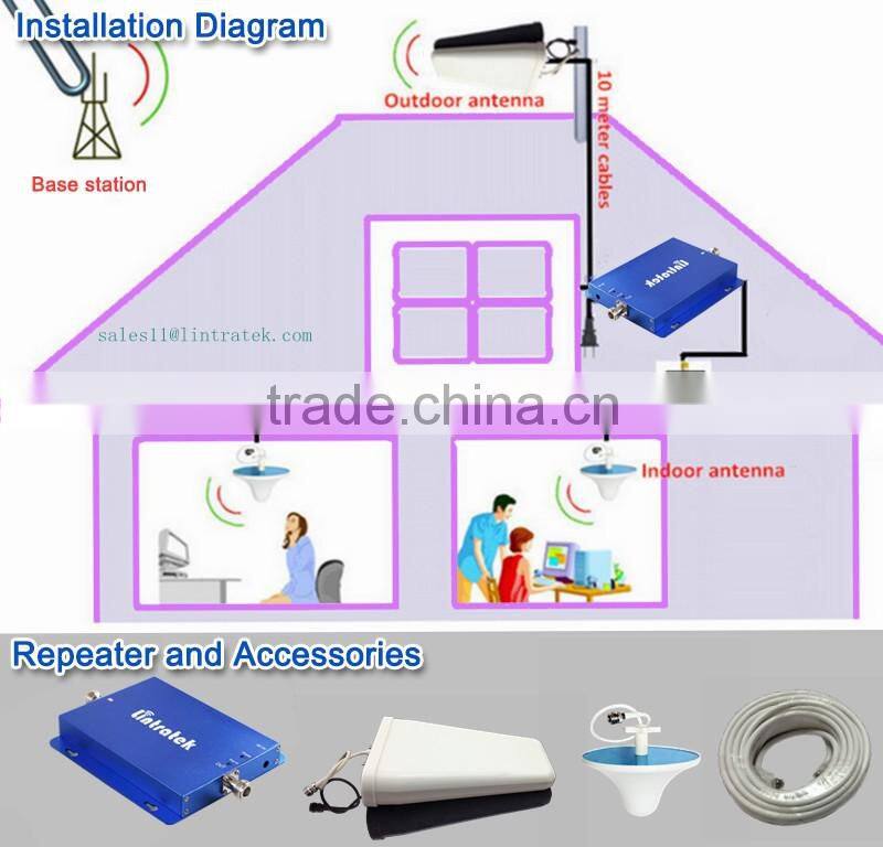 LINTRATEK Brand phone signal repeater,AWS mobile signal repeater,1700/2100mhz signal amplifier