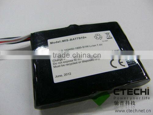 2*103450 li-ion 7.4v 1800mAh battery i7910