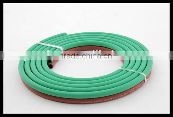 Grade R 8MM rubber twin Line welding hose for gas welding, cutting BS EN559