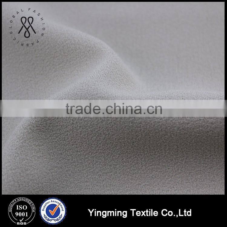 China Good Price 95% Polyester 5% Spandex Composite Weft Elastic Crepe Fabric for Women's Clothes/Dresses