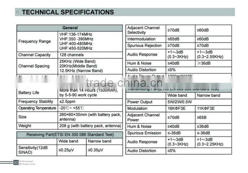 AT-289 professional transceiver with super sound