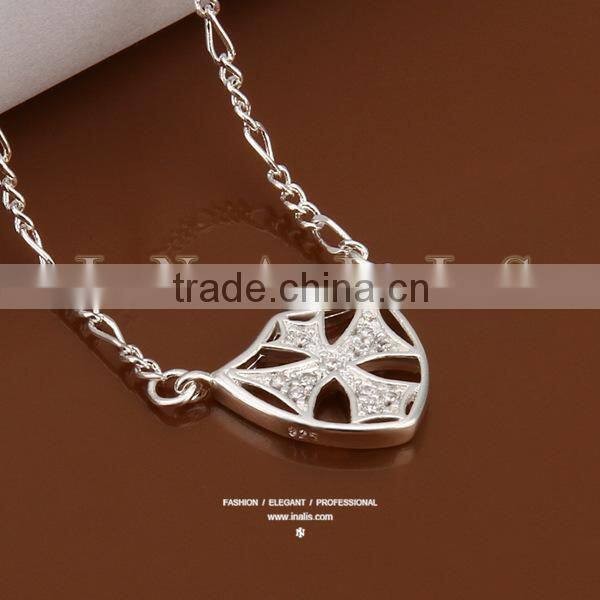 2014 little heart charm eco friendly silver baby anklet A003