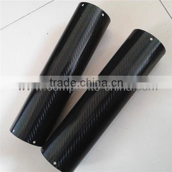 thin wall thickness carbon fiber auto exhaust pipe