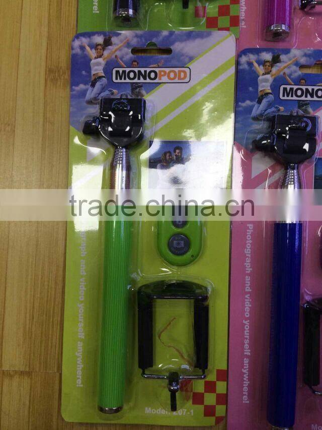 Z07-1 Mobile phone monopod + bluetooth remote shutter camera accessory kit