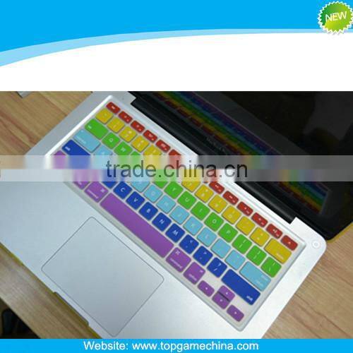 Rainbow custom silicone keyboard protector for MacBook 11" 13"15"17"