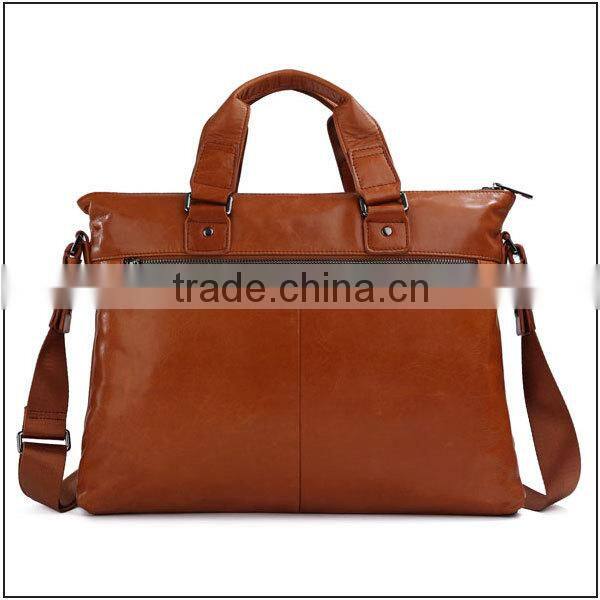 100% genuine leather handbags long strap messenger bag china