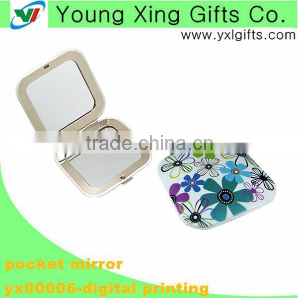 Aluminium square makeup mirror