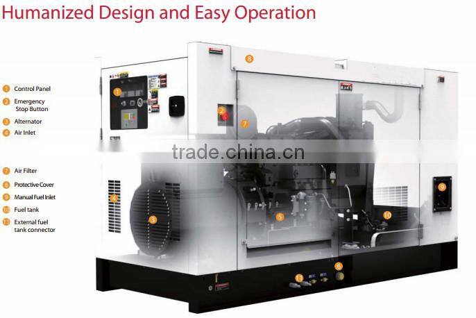silent generators for sale,60Hz 4 cylinder water cooled generator with CUMMINS NTA855-G1B
