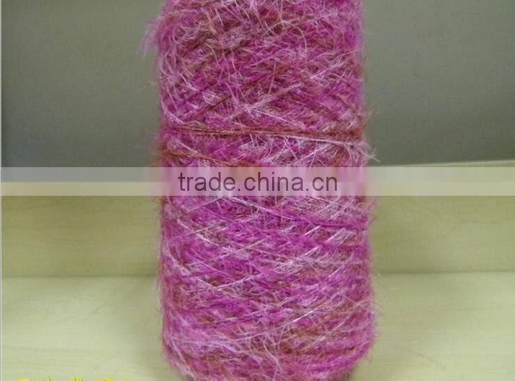 Space Dyed nylon feather yarn for knitting pattern socks/gloves