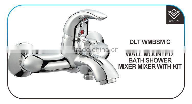 Luxury Bathroom Wall Mounted Bath Shower Mixer with Kit
