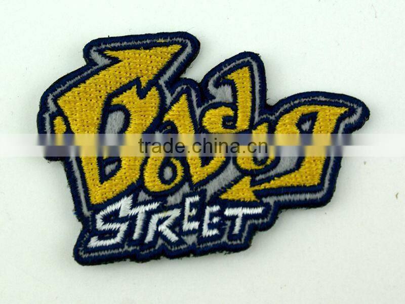 Fashion Customized Embroidery label/2014 High Quality Custom Embroidery patch