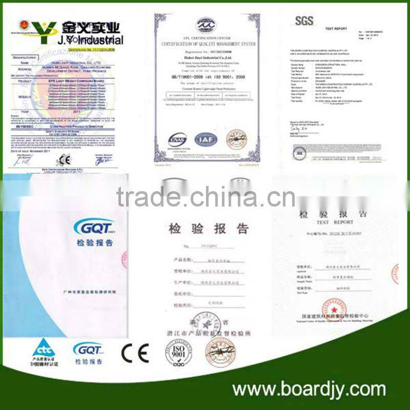 Partition Fire Resistant Fiber Cement Eps Cement Sandwich Panel