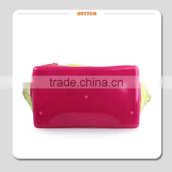 M122-2013 hot sale canvas jelly candy bag,plastic fashion handbag