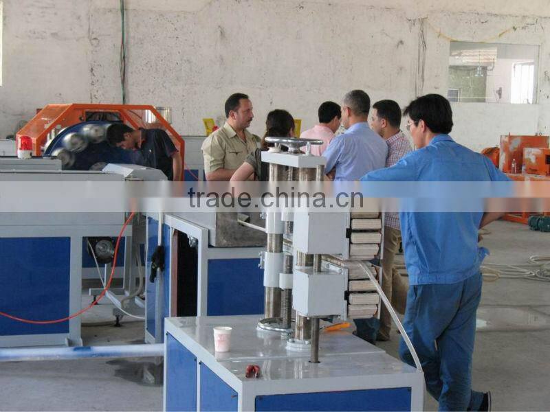 PVC braided soft hose making machine/extrusion line