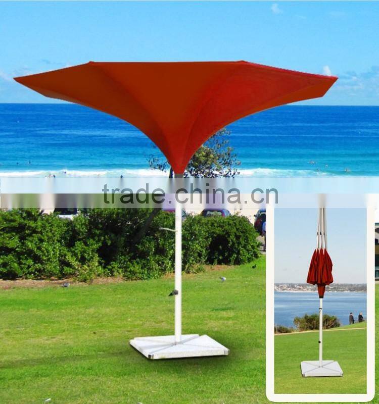 Aluminum Pole Fabric White Beach Pool Side Party Inverted Reverse Umbrella