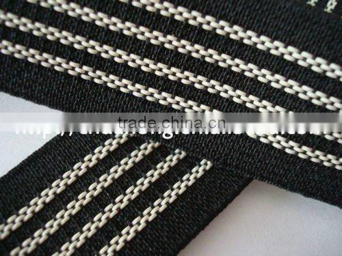 non-slip elastic webbingBlack polyester non-slip elastic webbing