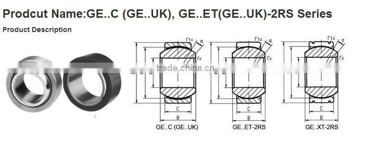 Factory silver inner ring Plain radial bearing GE30ET-2RS GE30 ball joint bearing