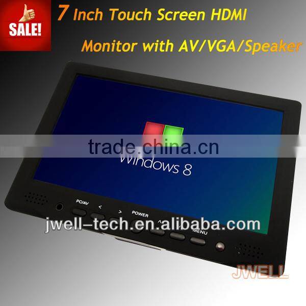 7 inch lcd touch screen monitor,computer monitor with VGA AV BNC