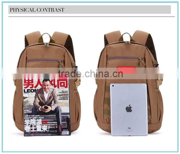wholesale hiking backpack camouflage army school bag durable military canvas backpack
