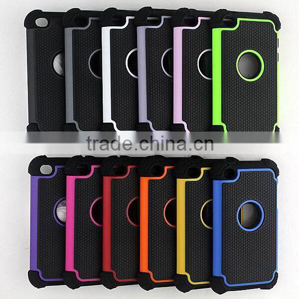 Hot sell and popular in USA Triple defender case for iPod touch 4