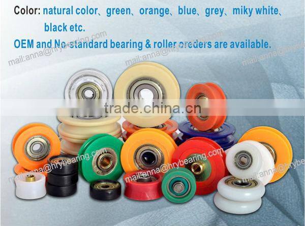 Barnroom sliding shower door roller u groove wheel