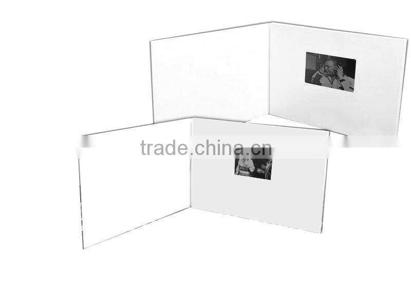 1.8" white printing Video Greeting Card for promotion