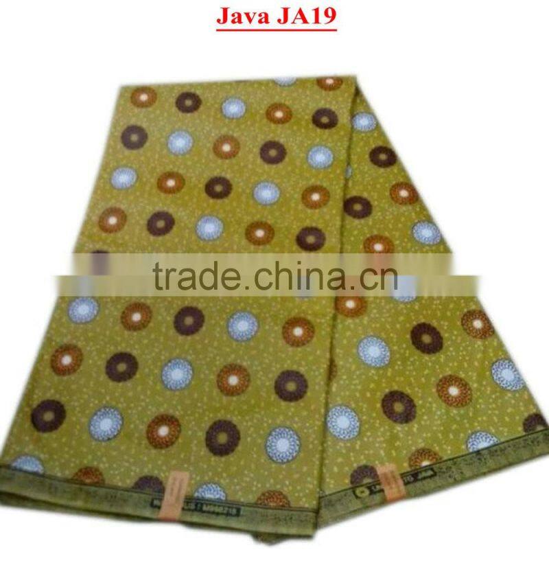 Royal blue african wax sunflower pattern soft material good quality african wax
