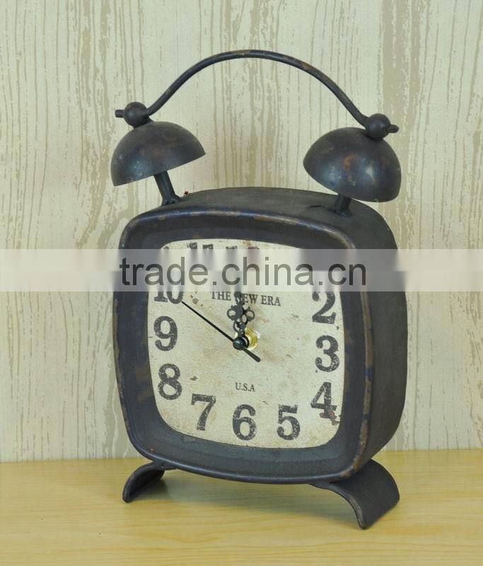 French industrial old fashion alarm clock