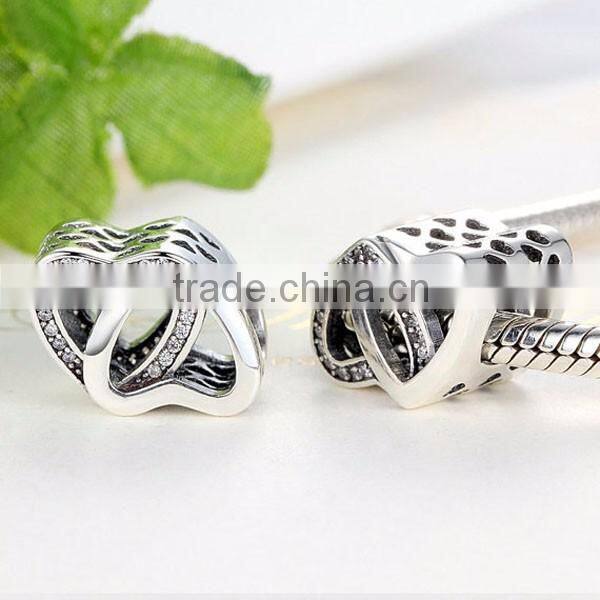 925 sterling silver European charm bracelets infinity hearts