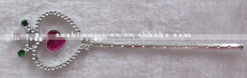 decorative new design plastic princess magic stick for child gift