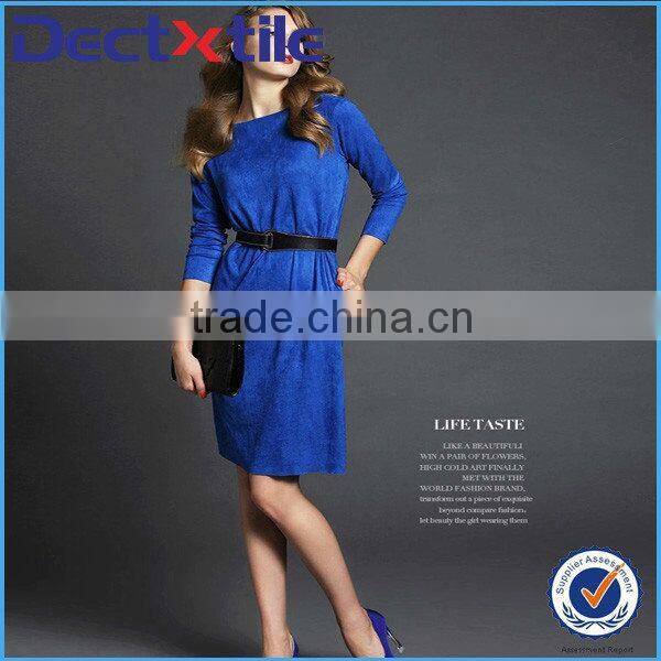 Women Suede Dress Suede Faric Suede Dress China