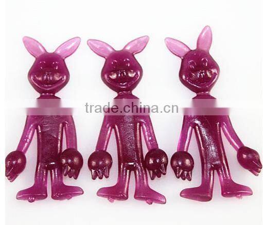cute and humurous sticky rabbits toys.