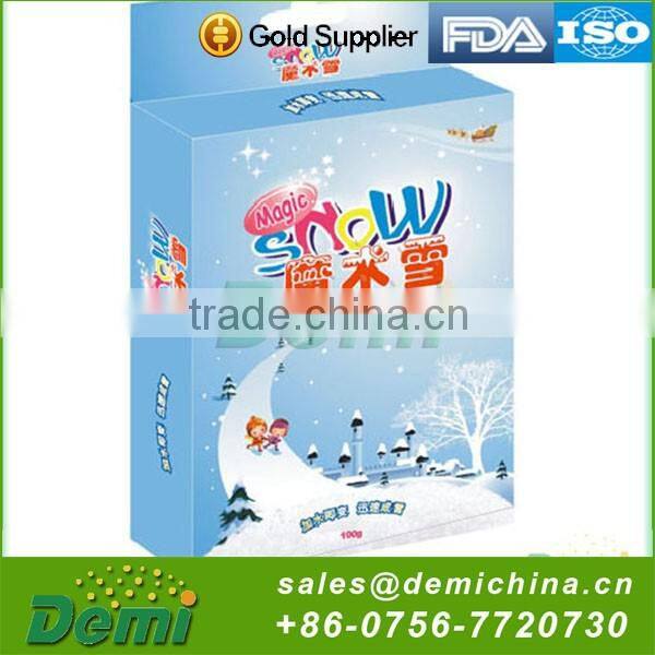 Adsorbent type non toxic snow innovative products for christmas