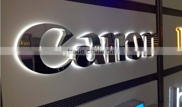 Outdoor used metal letter backlit led light up signs