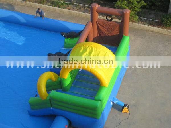 Tropical inflatable swimming pool