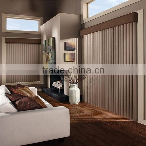 Home decor latest design wave insulated motorized vertical blinds