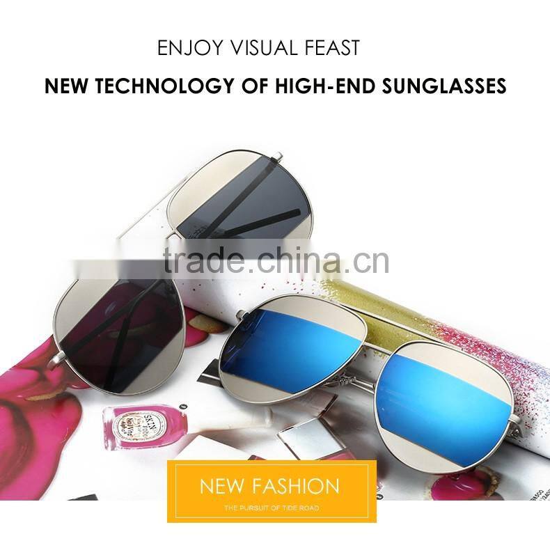 New Fashion Aviation Sunglasses Women Brand Designer Mirror Coating Vintage Copper Frame Ladies Sun Glasses for Women Men CC5063