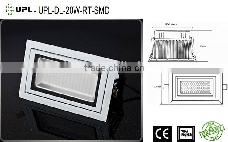 Good chips good powersupply 20w SUMSONG SMD leds downlight square led recessed down light with 3 years warranty