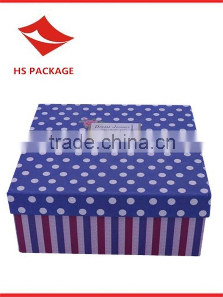 British style square-shaped nesting gift box