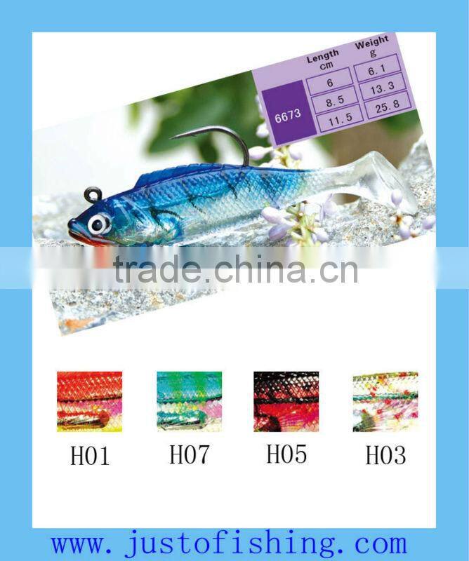 9+ years Wholesaler&OEM Manufacturer,hot sale high quality fishing lures-bright color soft fishing lure