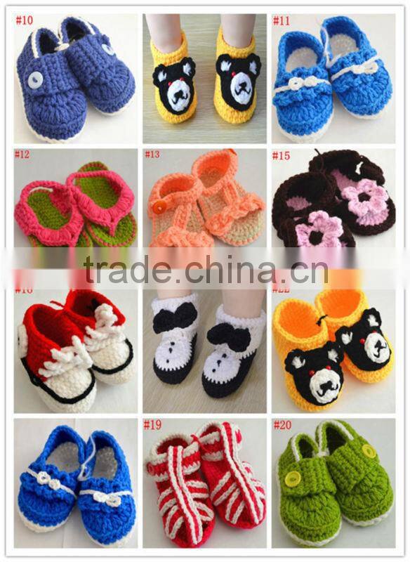 hot sale handmade crochet baby shoes